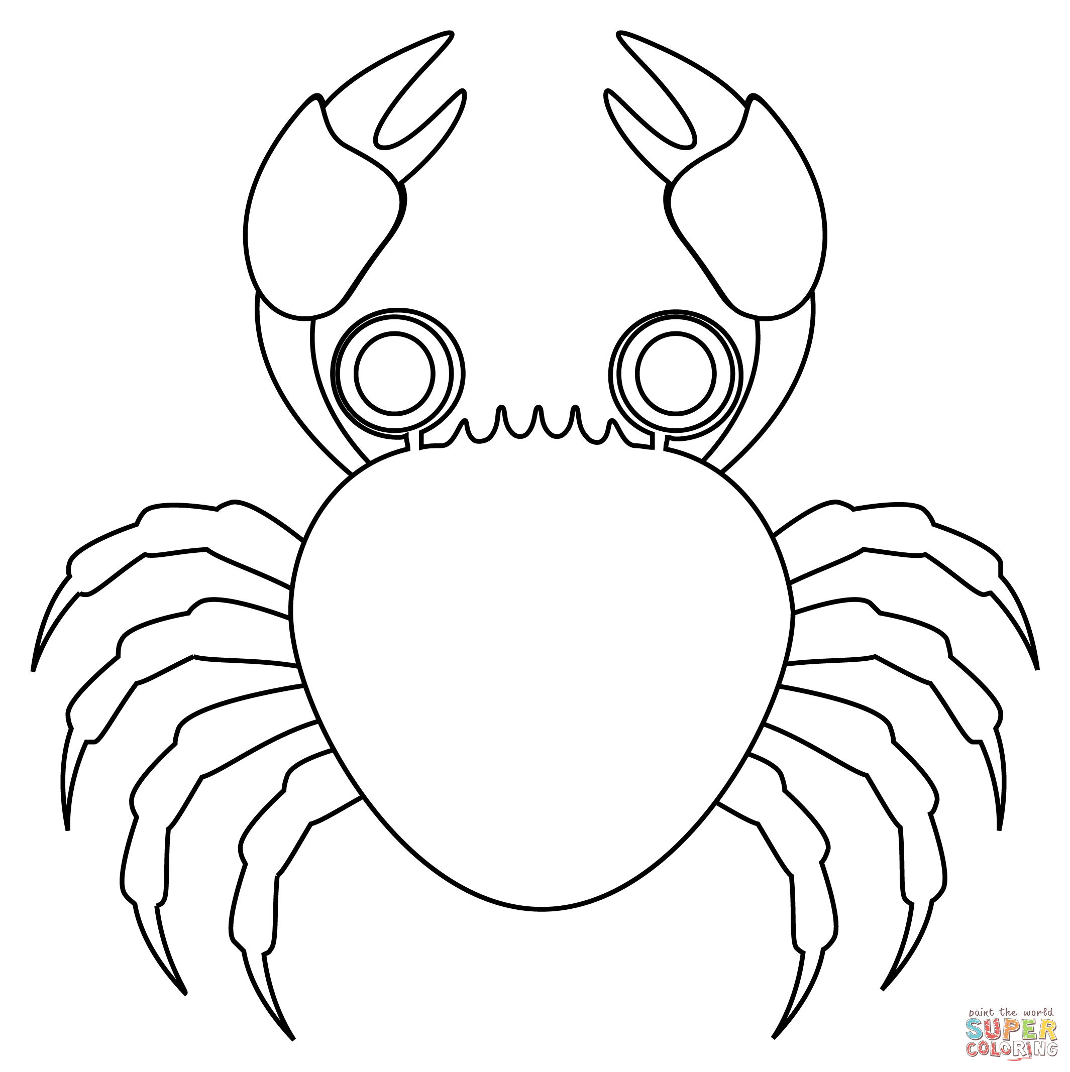 Krab kolorowanki